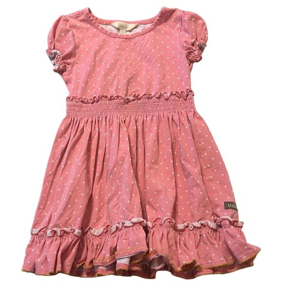 Matilda Jane Perfectly Paired Love You Dots Lap Dress Size 4 Excellent VERY gent - Picture 2 of 6